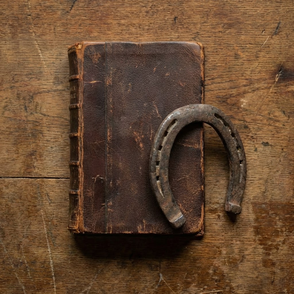 Hand grenade hidden in a hollowed-out book next to a note reading CLOSE ENOUGH.